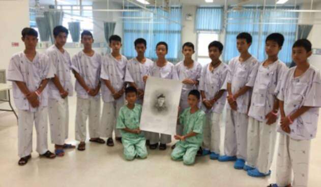 Niños Tailandia rescatados