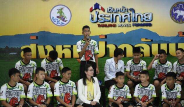 Niños Tailandia rescatados