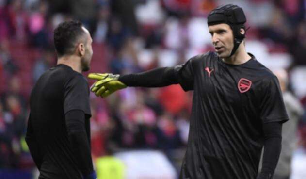 David Ospina y Petr Cech, porteros del Arsenal David Ospina y Petr Cech, porteros del Arsenal