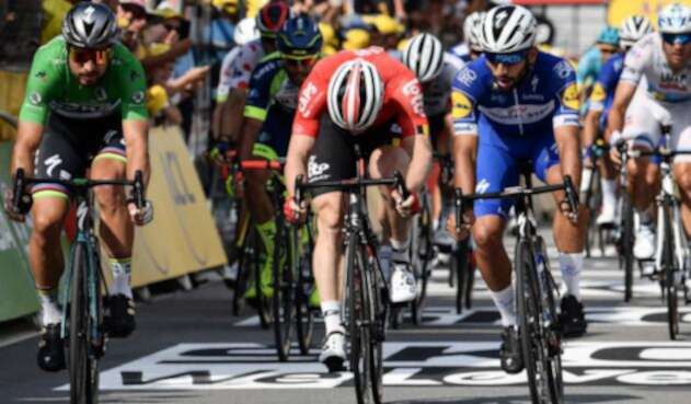 Peter Sagan y Fernando Gaviria Peter Sagan y Fernando Gaviria