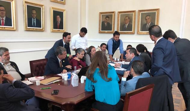 Reunión para conformar las comisiones constitucionales en la Cámara de Representantes