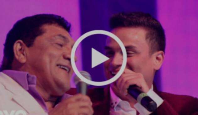 Poncho Zuleta y Silvestre Dangond durante su presentación en la discoteca Trucupey de Barranquilla