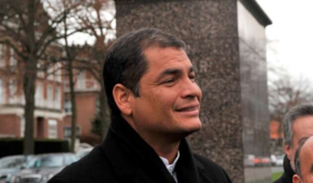 Rafael Correa, expresidente de Ecuador, el 26 de noviembre de 2009 en Bruselas (Bélgica)