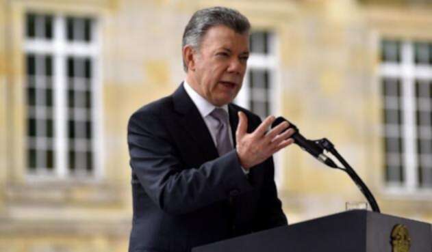 El presidente Juan Manuel Santos.