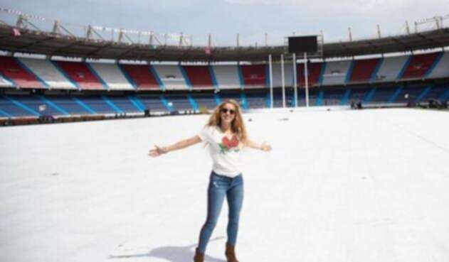 Shakira en el estadio Metropolitano de Barranquilla