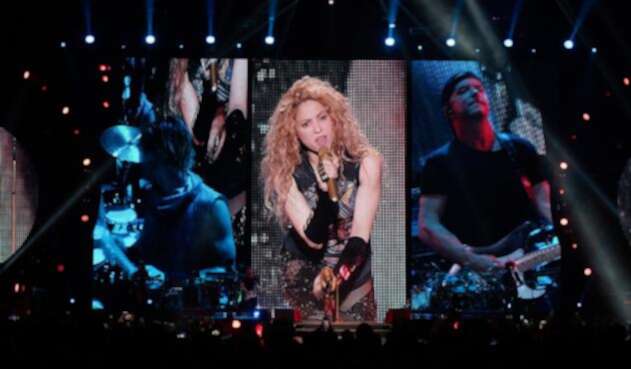 Shakira, durante su concierto "El Dorado World Tour"