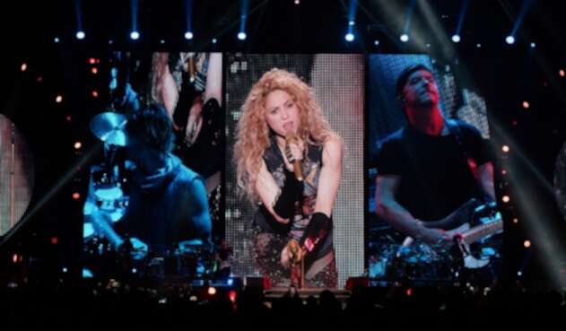 Shakira, durante su concierto "El Dorado World Tour"