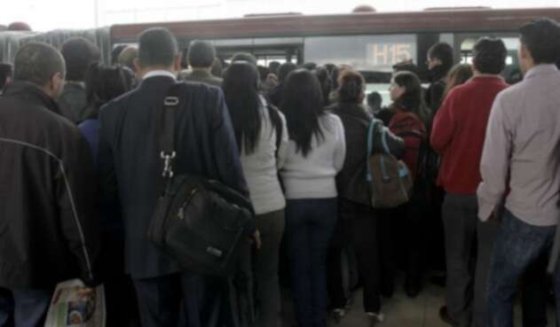 Usuarios en TransMilenio