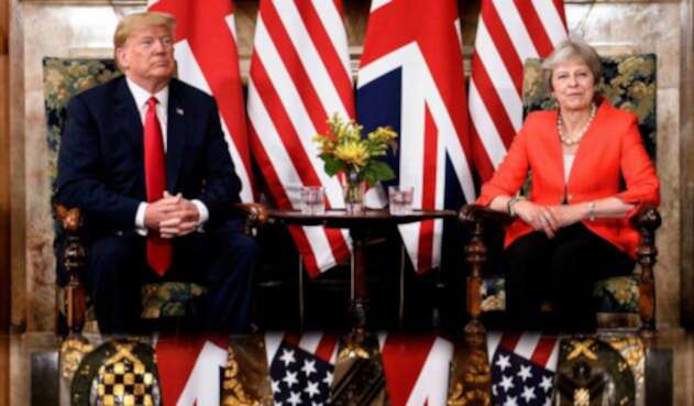 Donald Trump y Theresa May