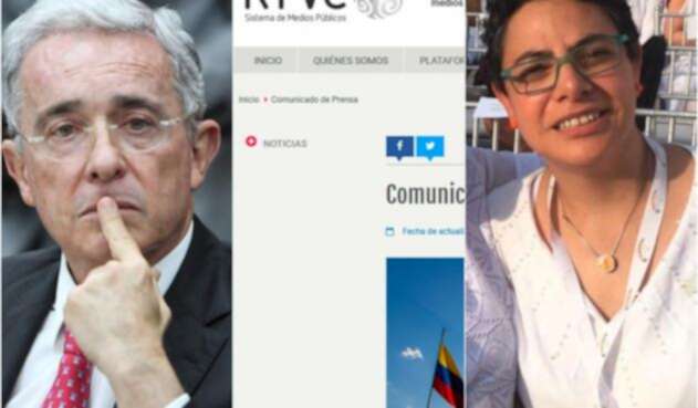 El expresidente Álvaro Uribe, el comunicado de RTCV y Tatiana Duplat