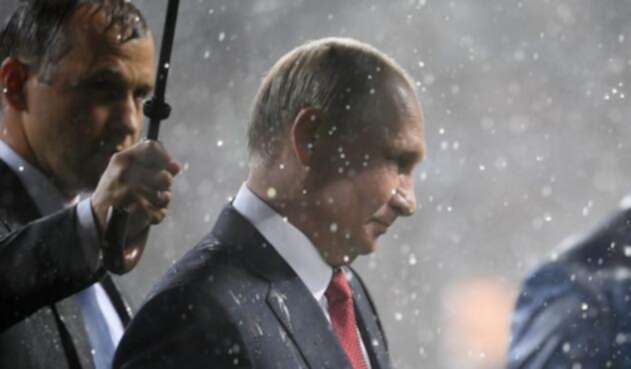 Vladimir Putin, en la premiación del Mundial de Rusia