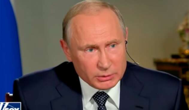 Vladimir Putin, presidente ruso, en la entrevista con Fox News