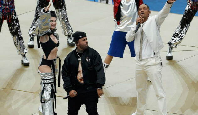 Will Smith y Nicky Jam en cierre del Mundial de Rusia