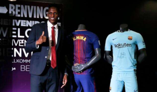 Yerry Mina, futbolista colombiano al servicio de Barcelona