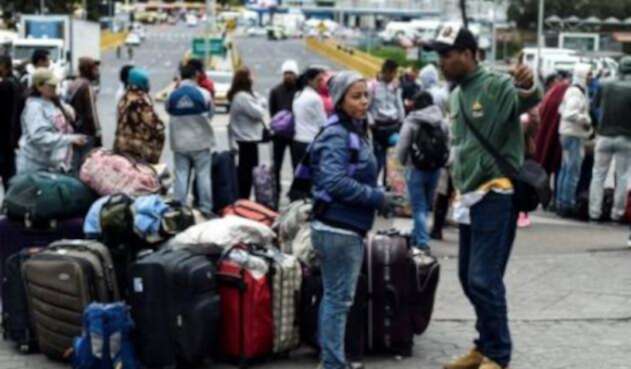 Venezolanos migrantes