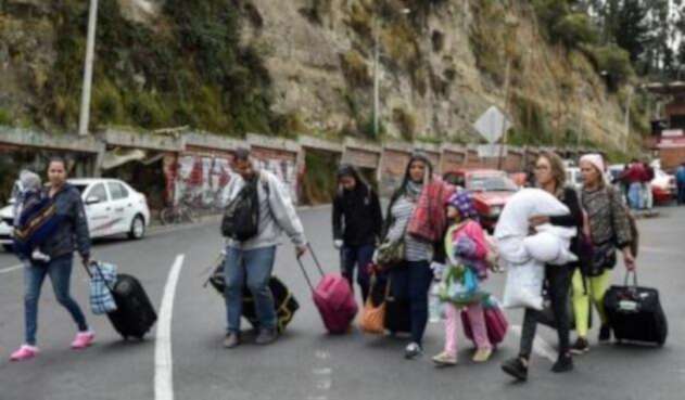 Venezolanos migrantes