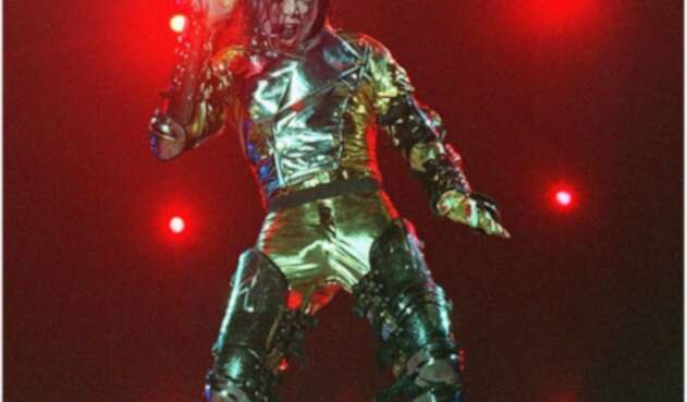 Michael Jackson en concierto en el marco del History Tour (1997) en Johannesburg, Sudáfrica
