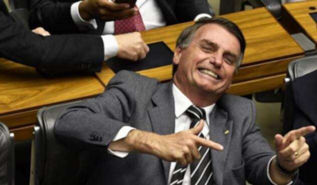 El candidato brasileño Jair Bolsonaro, durante una sesión con parlamentarios en Brasilia.