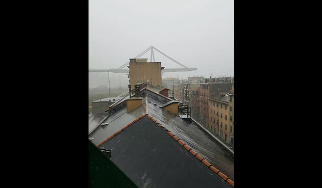 Derrumbe de puente en Italia