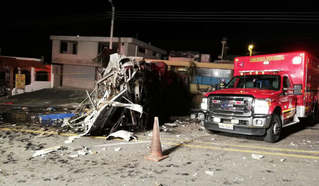 Accidente bus Ecuador