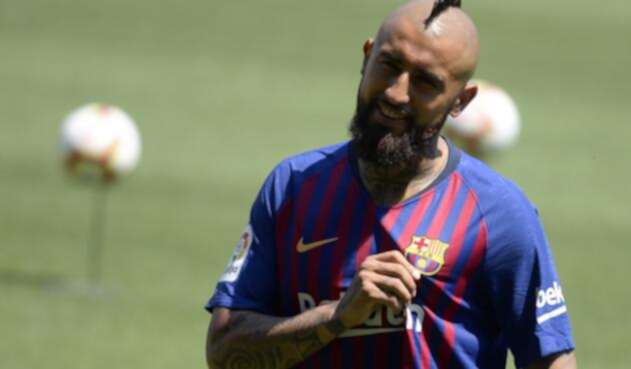 Arturo Vidal presentado como jugador del FC Barcelona