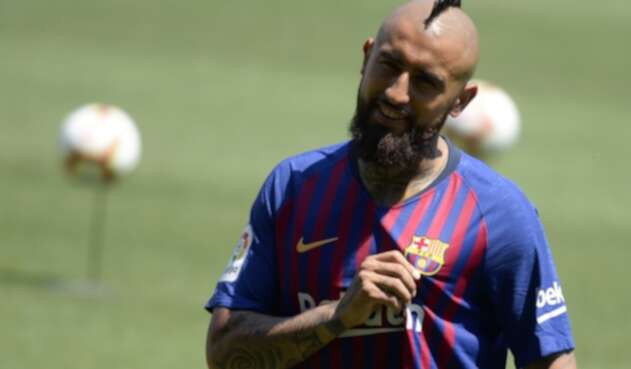 Arturo Vidal presentado como jugador del FC Barcelona
