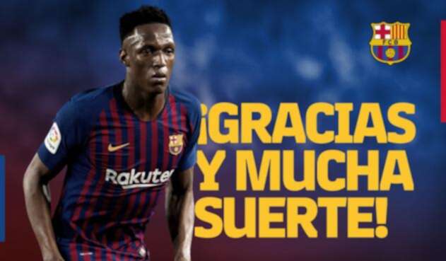Yerry Mina dejó el FC Barcelona Yerry Mina dejó el FC Barcelona