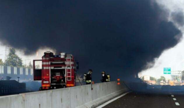 Incendio en Bolonia deja cerca de 55 heridos