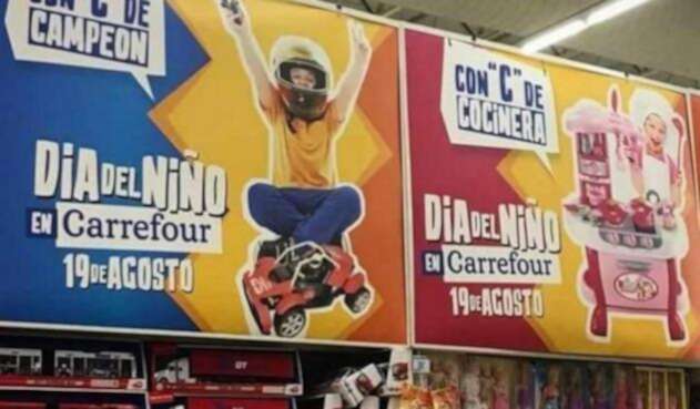 Imagen de la campaña publicitaria de Carrrefour