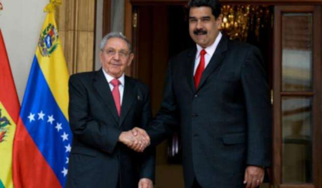 Raúl Castro y Nicolás Maduro.