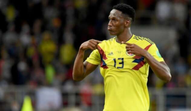 Yerry Mina con la Selección Colombia en Rusia 2018