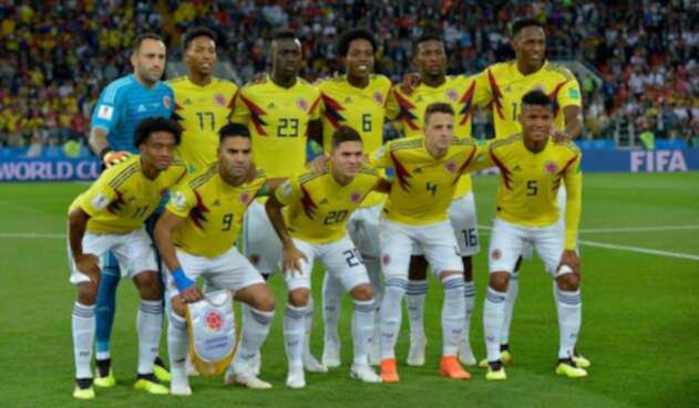 La Selección Colombia que enfrentó a Inglaterra en los octavos de final de Rusia 2018