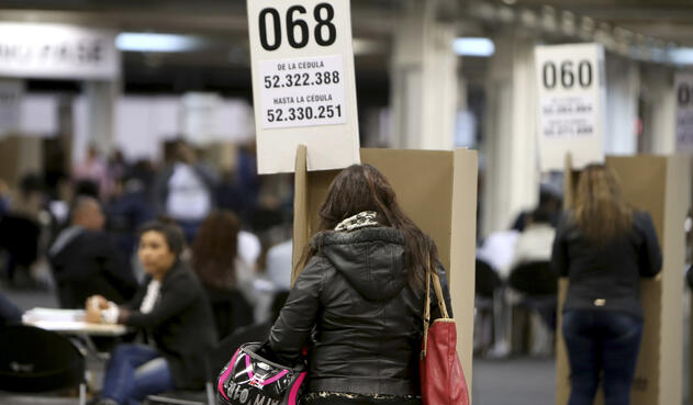Votaciones de la consulta anticorrupción en Corferias
