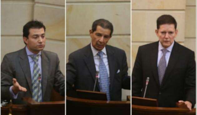 Felipe Córdoba, José Félix Lafaurie y Wilson Ruiz, candidatos Contraloría