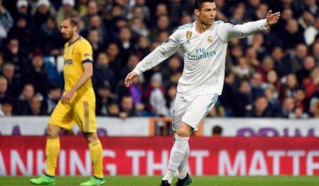 Cristiano Ronaldo anotó con una chilena