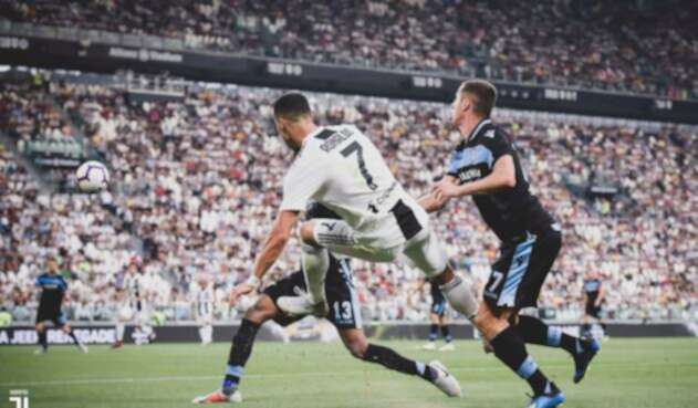 Cristiano Ronaldo en un partido con la Juventus