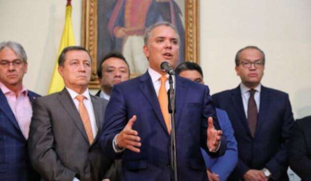 El presidente Iván Duque en el Congreso de la República El presidente Iván Duque en el Congreso de la República