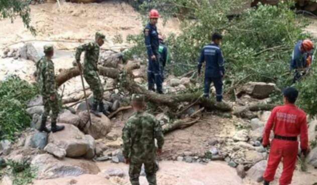 El Ejército apoyando las labores de seguridad en Mocoa