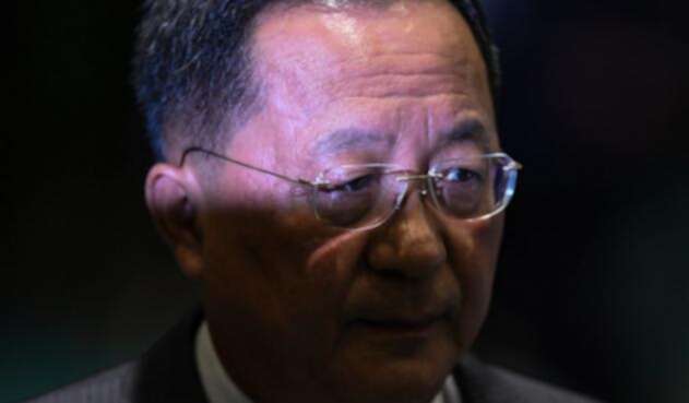 El ministro de Relaciones Exteriores norcoreano Ri Yong Ho.