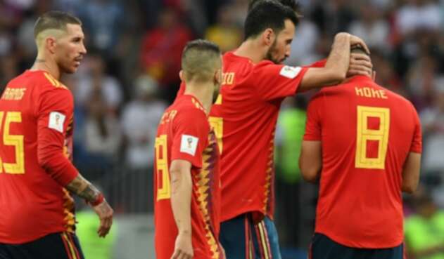Selección de España - Sergio Ramos, Sergio Busquets y Koke