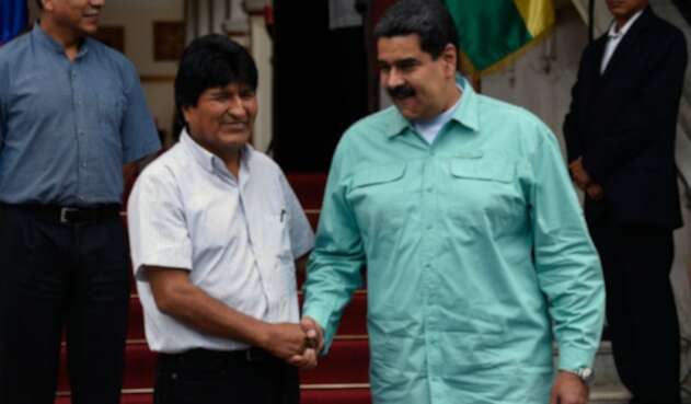 Evo Morales y Nicolás Maduro.