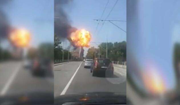 Explosion en Bolonia, Italia
