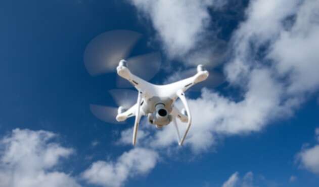 Un drone en funcionamiento
