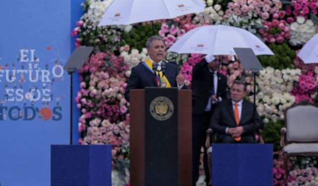 Iván Duque solo mencionó en una ocasión a Álvaro Uribe