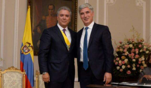 Iván Duque y Juan Pablo Uribe Restrepo, ministro de Salud