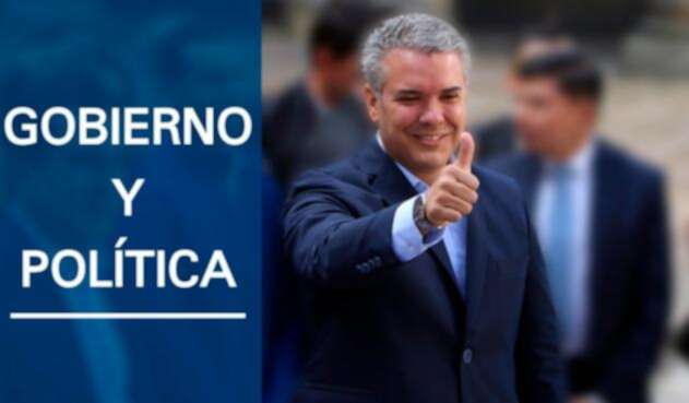 La imagen de la encuesta de Yanhass sobre la popularidad del presidente Iván Duque