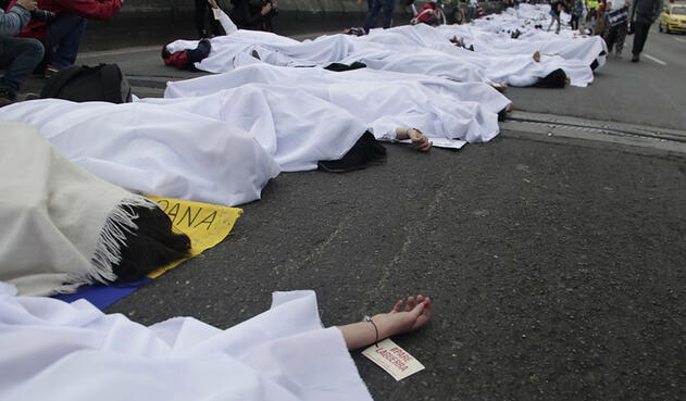 Las protestas en Bogotá en medio de la posesión de Iván Duque
