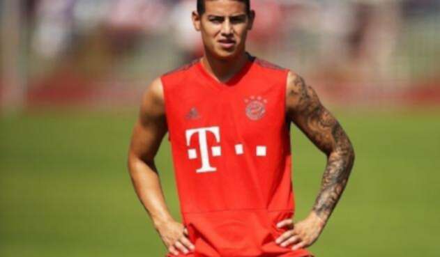El colombiano James Rodríguez sigue sumando entrenamientos en Miami.