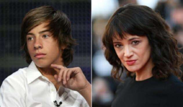 Jimmy Bennett y Asia Argento