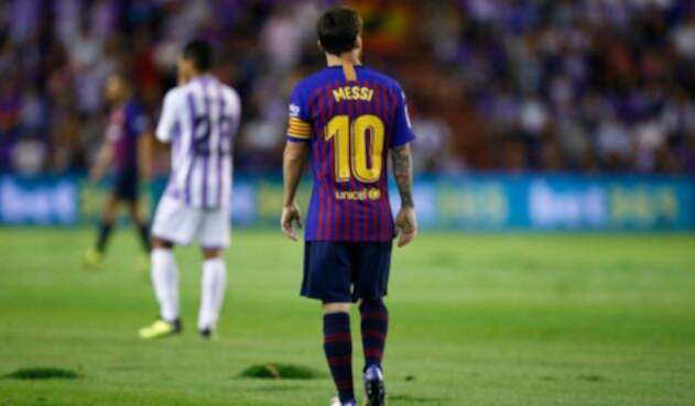 Lionel Messi con el Barcelona